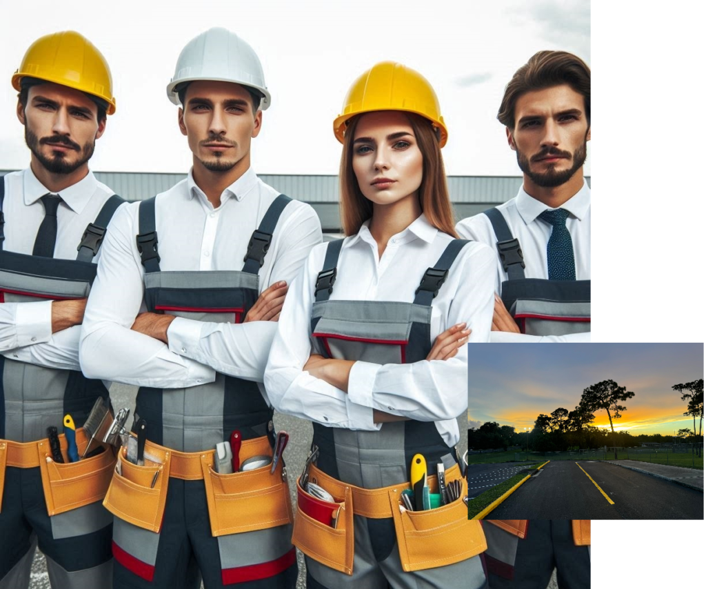 Monagas Parking Lot Striping Team